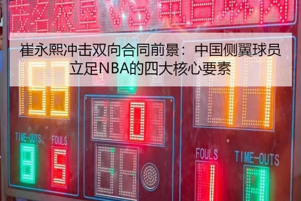 崔永熙冲击双向合同前景：中国侧翼球员立足NBA的四大核心要素